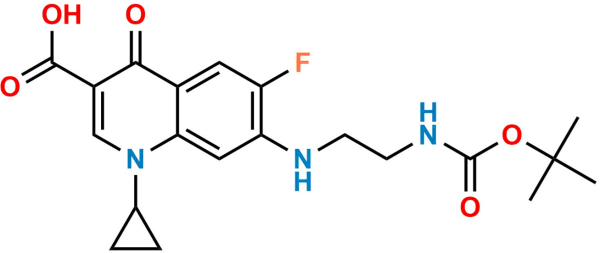 N-(tert-Butoxycarbonyl) Desethylene Ciprofloxacin