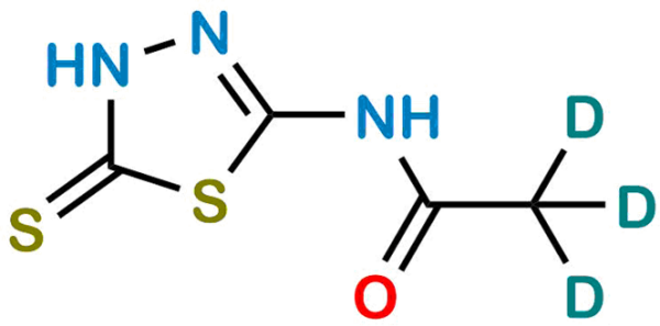 2-Acetamido-5-Mercapto-1,3,4-Thiadiazole D3