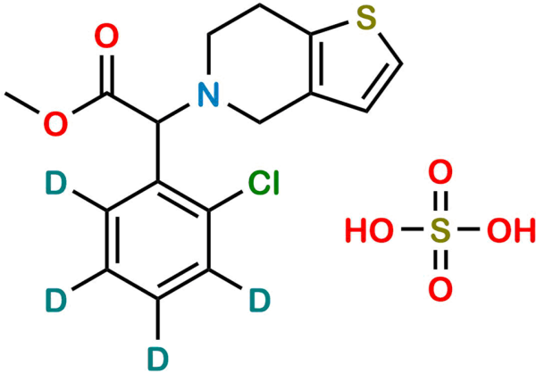 Racemic Clopidogrel D4 Hydrogen Sulfate