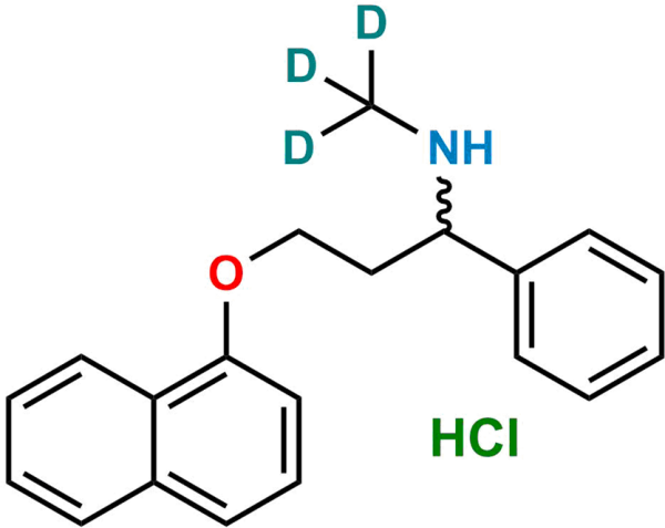 Rac N-Demethyl Dapoxetine D3 Hydrochloride