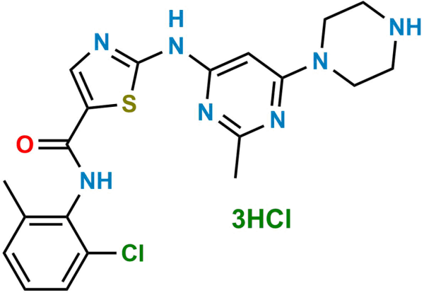 Dasatinib N-Deshydroxyethyl Impurity (3HCl salt)